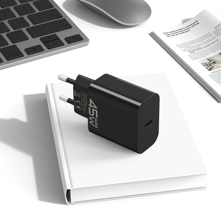 Blavec Netzladegerät BC-7 GaN4 USB-C PD QC 45W 3A - Schwarz