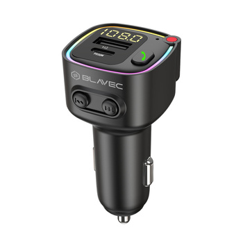 Blavec Transmiter FM Flash MP3, Bluetooth - USB + Typ C - PD 30W