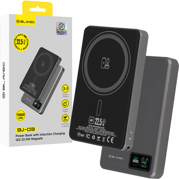 Blavec Magnetische Powerbank fürs Telefon Mini 10000 mAh 22,5W kompatibel mit MagSafe