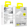 Blavec Netzladegerät BC-6 GaN4 USB-C PD QC 33W 3A mit USB-C-Kabel - Weiß