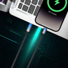 Blavec Velox Kabel geflochten - Typ C auf Typ C - PD 100W 5A LED-Display 1,2 Meter Apple CarPlay/Android Auto (CVE-CC5B12) schwarz
