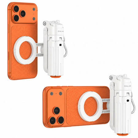 Blavec Selfie Stick Aluminium Coco PRO Mini P-01 MagSafe Auto Pop Quadripod + Pilot + Mocowanie 0,48 m - Biały