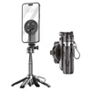 Blavec Selfie-Stick Aluminium Coco Mini P05 kompatibel mit MagSafe Tripod + Fernbedienung + Befestigung 0,41 m - Schwarz