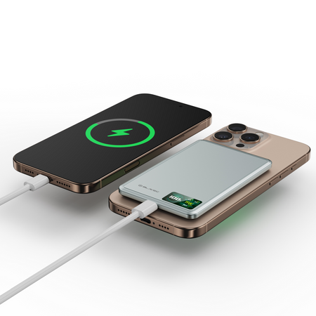 Blavec Magnetische Powerbank fürs Telefon Mini 10000 mAh 22,5W kompatibel mit MagSafe