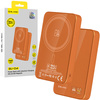 Blavec Magnetische Powerbank fürs Telefon BJ-04 10000 mAh 22,5W 3in1 kompatibel mit MagSafe USB-C - Orange Glas