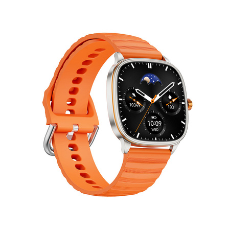 Blavec Smartwatch U-01 Mohito HD AMOLED Voice Call + 1 Armband - Schwarz