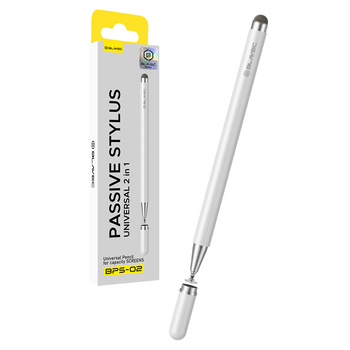 Blavec Passiver Eingabestift Pen Stylus BPS-02 Universal 2-in-1 (BPS02-UW) weiß