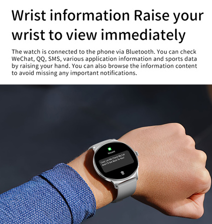 Blavec Smartwatch Vesta HD AMOLED - Schwarz
