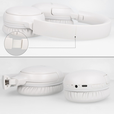 Blavec Over-Ear-Bluetooth-Kopfhörer BO-12 Bass Master ANC - Weiß