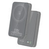 Blavec Magnetische Powerbank fürs Telefon BJ-04 10000 mAh 22,5W 3in1 kompatibel mit MagSafe USB-C - Grau