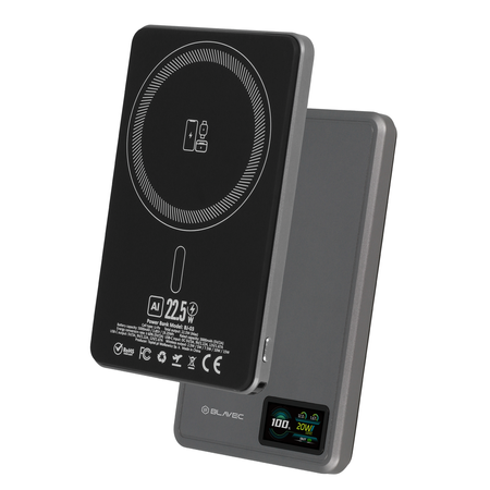 Blavec Magnetische Powerbank fürs Telefon Mini 5000 mAh 22,5W kompatibel mit MagSafe
