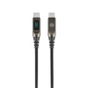 Blavec Lumix Kabel geflochten - Typ C auf Typ C - PD 100W 5A LED-Display 1,2 Meter Apple CarPlay/Android Auto (CLU-CC5BG12) schwarz-grau