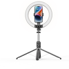 Blavec Ringlicht LED P-55 Aura 25 cm Selfie mit Tripod und Fernbedienung - Schwarz