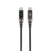 Blavec Lumix Kabel geflochten - Typ C auf Typ C - PD 240W 5A LED-Display 1,2 Meter Apple CarPlay/Android Auto (CLU-CC5BG12) schwarz-grau
