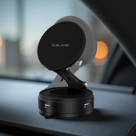 Blavec Autohalterung fürs Telefon BHV-02 Vakuum Magnetisch - Schwarz