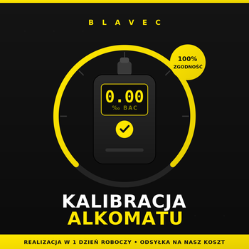 Bezpłatna kalibracja gwarancyjna alkomatu Blavec