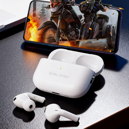Blavec Bluetooth-Kopfhörer TWS BW-05 Flow - Weiß