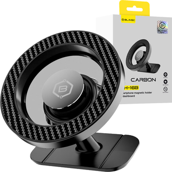 Blavec Uchwyt Samochodowy BH-16B Carbon magnetyczny Magsafe do deski (BH16BC-MDB) czarny