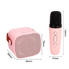Blavec Kabelloser Lautsprecher Bluetooth WS-07 Karaoke Party 5W mit 2 Mikrofonen - Rosa