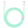 Blavec Candy kabel w oplocie - Typ C na Lightning - PD 20W 2,4A 2 metry (CCA-CL24GN20) zielony