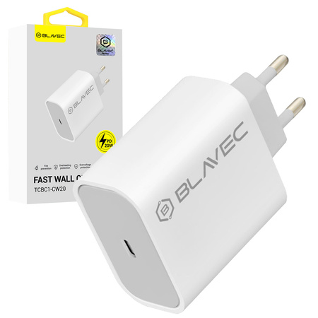 Blavec Ładowarka Sieciowa BC-1 USB-C PD 20W - Biała