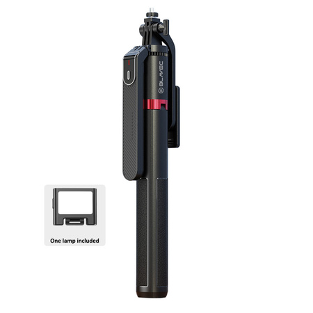 Blavec Selfie-Stick Aluminium Fusion + Fernbedienung + 1 Lampe 2,2 m