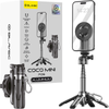Blavec Selfie-Stick Aluminium Coco Mini P05 kompatibel mit MagSafe Tripod + Fernbedienung + Befestigung 0,41 m - Schwarz