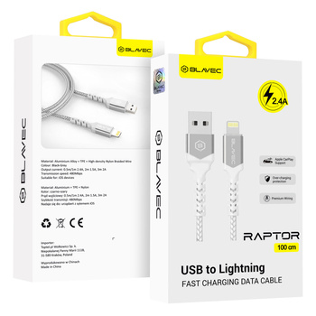 Kabel USB na Lightning do ładowania, 2,4A ( 1 m )