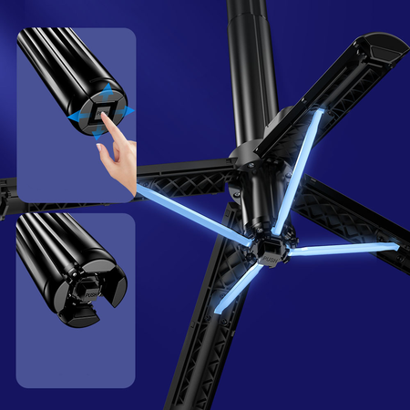 Blavec Selfie-Stick Aluminium Fusion P-10 Gimbal Tripod + Fernbedienung 1 m - Schwarz