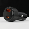 Blavec Autoladegerät BS-04B-C Volt - USB + Typ C - QC 3.0 48W mit Kabel Typ C auf Typ C (CCBS04BCV-UCB) schwarz
