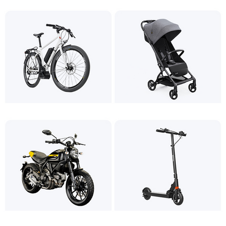 Blavec Fahrrad-/Motorradhalterung fürs Telefon BV-01 Velo für den Lenker - Schwarz