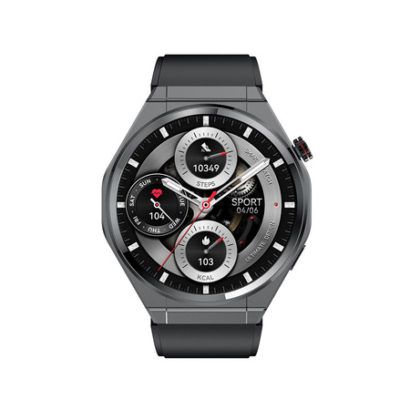 Blavec Smartwatch U-02 Kenzo HD AMOLED Voice Call + 1 Armband - Schwarz