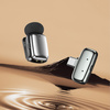 Blavec Kabelloses Krawattenmikrofon MK-03 ClipGo x2 fürs Telefon USB-C - Silber