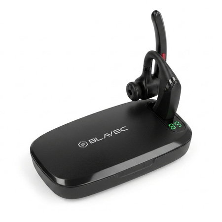 Blavec Bluetooth-Headset Legend 5 Multipoint + Ladeetui (BHLE5-B) Schwarz