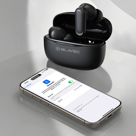 Blavec Bluetooth-Kopfhörer TWS Speak AI mit Live-Übersetzung - Schwarz