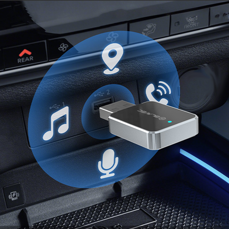 Blavec Adapter Carplay Android Auto bezprzewodowy BCP-02 - Bluetooth Wifi USB + adapter Typ C (CPAABCP02-BWUB) czarny