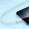 Blavec Kabel Candy mit Geflecht USB-C auf USB-C PD 60W 3A 3 m - Grün