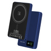 Blavec Magnetische Powerbank fürs Telefon BJ-03 10000 mAh 22,5W 3in1 kompatibel mit MagSafe USB-C - Marineblau Aluminium