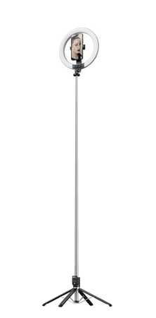 Blavec Ringlicht LED P-55 Aura 25 cm Selfie mit Tripod und Fernbedienung - Schwarz