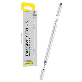 Blavec Passiver Eingabestift Pen Stylus BPS-01 Universal 3-in-1 (BPS01-UW) weiß