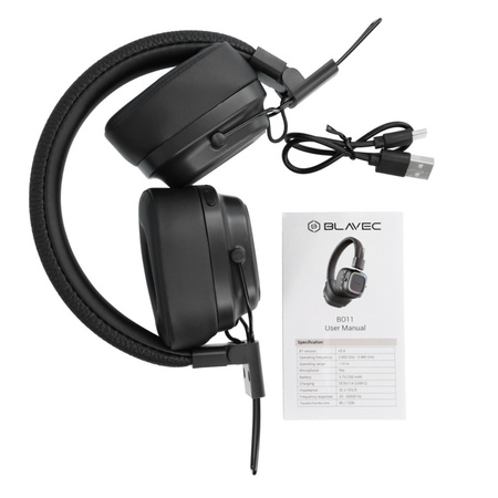 Blavec Over-Ear-Bluetooth-Kopfhörer BO-11 Bass Admiral - Schwarz