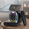 Blavec Kabelloser Lautsprecher Bluetooth WS-08 Karaoke Idol 8W mit 2 Mikrofonen - Schwarz