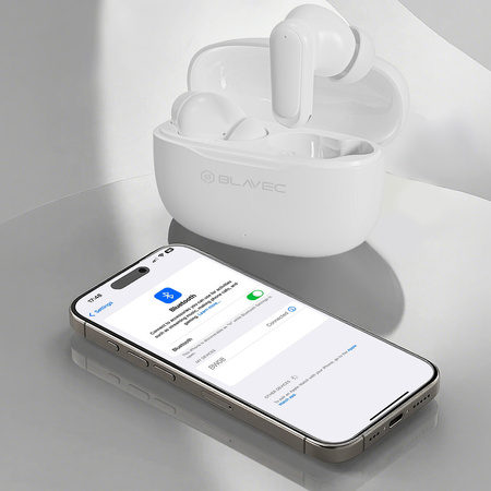 Blavec Bluetooth-Kopfhörer TWS Speak AI mit Live-Übersetzung - Weiß