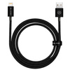 Blavec Kabel Candy mit Geflecht USB auf Lightning 2,4A 1 m - Schwarz