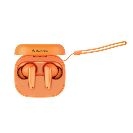 Blavec Bluetooth-Kopfhörer TWS BW-07 Live mit LCD-Display - Orange