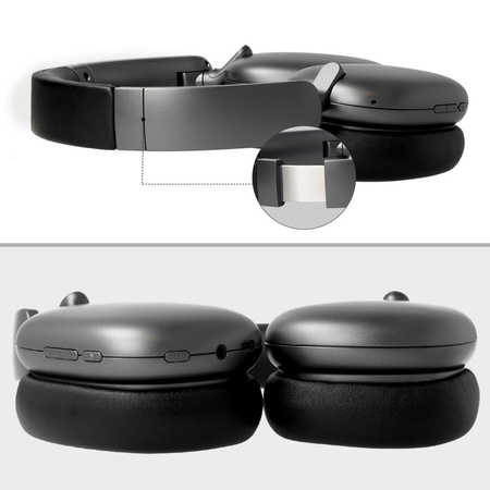 Blavec Słuchawki nauszne Bluetooth BO-10 Bass Expert ANC (BO10-B) czarne