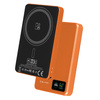 Blavec Magnetische Powerbank fürs Telefon BJ-03 10000 mAh 22,5W 3in1 kompatibel mit MagSafe USB-C - Orange Aluminium