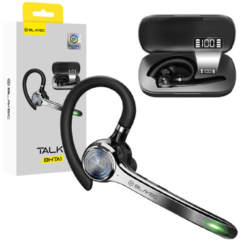 Blavec Bluetooth-Headset Talk 1 Multipoint + Ladeetui (BHTA1-B) Schwarz