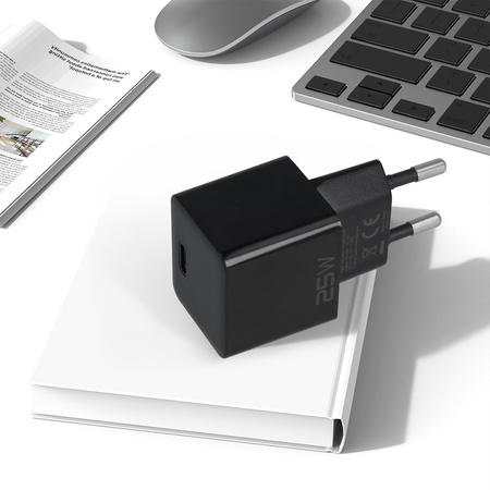Blavec Netzladegerät BC-10 USB-C PD 25W 3A mit USB-C-Kabel - Schwarz