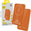 Blavec Magnetische Powerbank fürs Telefon BJ-04 5000 mAh 22,5W 3in1 kompatibel mit MagSafe USB-C - Orange Glas